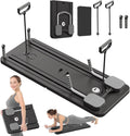 JANUA Pilates Board - Pilates Reformer Set, Multi-Purpose Foldable Pilates Reformer Board for Home, 5 in 1 Pilates Sliding Board