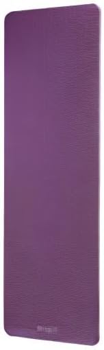 Gaiam Yoga Mat, Pilates & Exercise Mat, Thick 2/5" (10mm) Workout Mat with Easy-Cinch Carrying Strap for Home & Gym Workouts