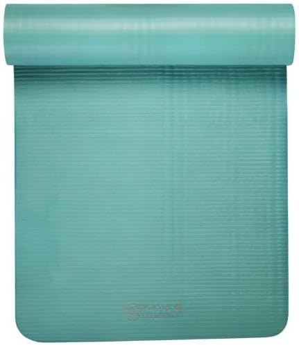 Gaiam Yoga Mat, Pilates & Exercise Mat, Thick 2/5" (10mm) Workout Mat with Easy-Cinch Carrying Strap for Home & Gym Workouts
