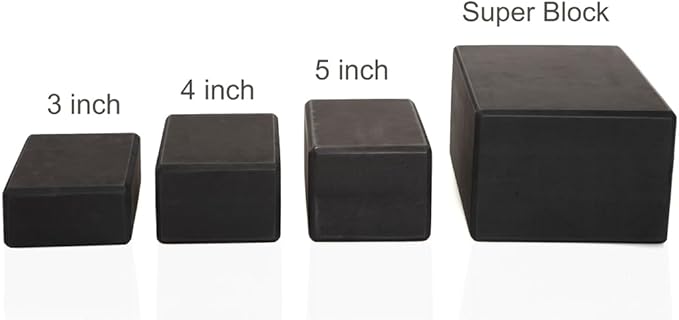 Everyday Yoga Premium Foam Block - Non-Slip High-Density Yoga Block for Balance, Stability & Stretching, EVA Foam Support, Multi Colors (Single Block)
