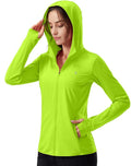 Soothfeel Women's UPF 50+ Sun Protection Hoodie Jacket Lightweight Long Sleeve Sun Shirt for Women with Pocket Hiking Outdoor