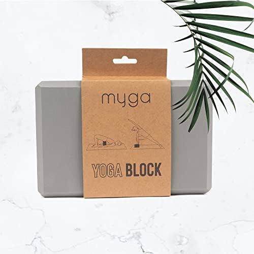 MYGA Yoga Block,Lightweight EVA Foam Yoga Brick,High Density Non-Slip Block for Yoga Poses, Pilates, Balance and Flexibility