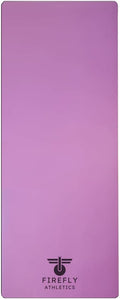 Premium Yoga Mat - 5mm Thick, Extra Wide & Long, Non-Slip Natural Rubber Base & PU Top, Anti-Tear, Ideal for Yoga, Pilates, and Fitness.
