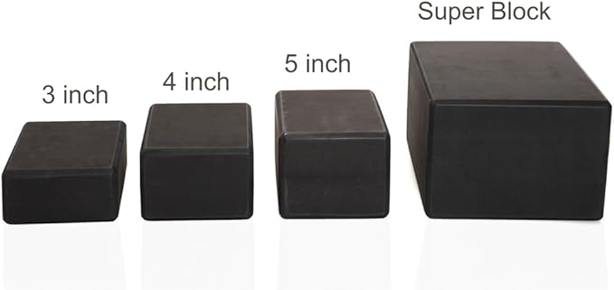 Everyday Yoga Premium Foam Block - Non-Slip High-Density Yoga Block for Balance, Stability & Stretching, EVA Foam Support, Multi Colors (Single Block)