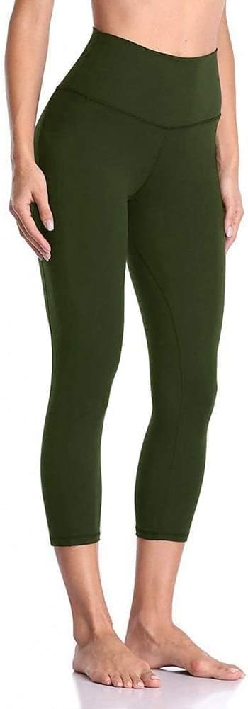 GAYHAY High Waisted Capri Leggings for Women - Soft Slim Yoga Pants for Running Cycling Workout