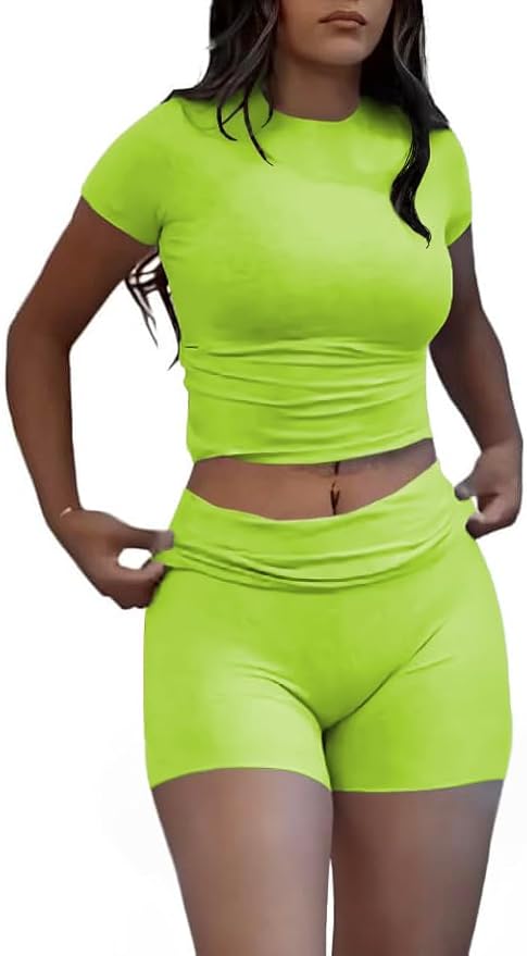 Nimsruc Two Piece Lounge Sets For Women short sets