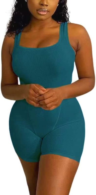 LICOBOD Casual Workout Sets 2 Piece Outfits for Women Ribbed Crop Tank Top High Waist Yoga Leggings Lounge Wear Tracksuit