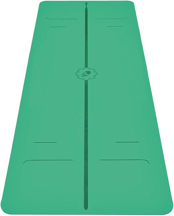 Liforme Evolve Yoga Mat – Free Yoga Bag Included - Patented Alignment System, Warrior-like Grip, Non-slip, Eco-friendly, Sweat-Resistant, Long, Wide, 4.2mm thick mat for comfort