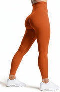 Olmlmt No Front Seam Workout Leggings for Women Tummy Control Butt Lifting Leggings Buttery Soft Gym Yoga Pants