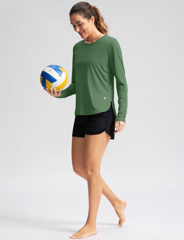 Women's Sun Shirts UPF 50+ Long Sleeve UV Protection Shirt Lightweight Quick Dry Workout Hiking Tops for Women