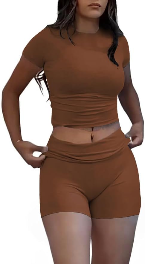Nimsruc Two Piece Lounge Sets For Women short sets