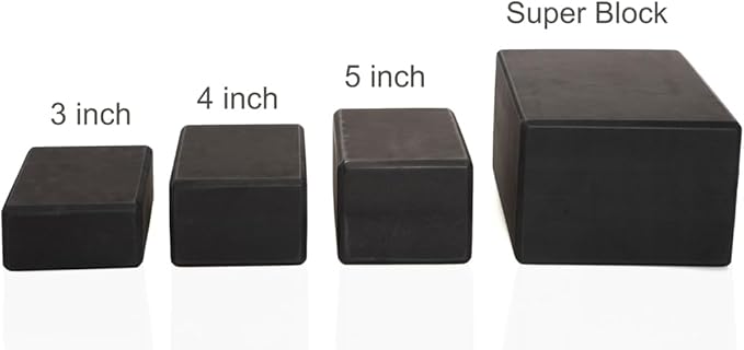 Everyday Yoga Premium Foam Block - Non-Slip High-Density Yoga Block for Balance, Stability & Stretching, EVA Foam Support, Multi Colors (Single Block)