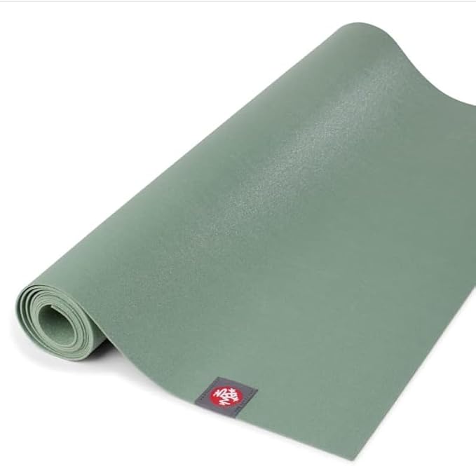 Manduka eKO SuperLite Yoga Mat - 1.5mm Natural Rubber | Foldable & Travel Friendly | Soft Textured Surface | Eco-friendly