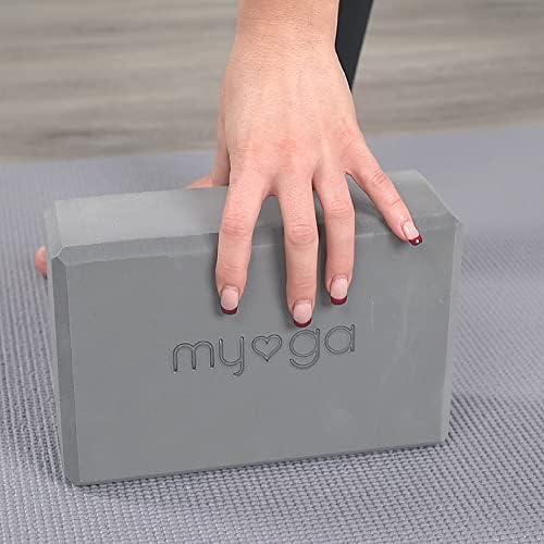 MYGA Yoga Block,Lightweight EVA Foam Yoga Brick,High Density Non-Slip Block for Yoga Poses, Pilates, Balance and Flexibility