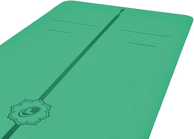 Liforme Evolve Yoga Mat – Free Yoga Bag Included - Patented Alignment System, Warrior-like Grip, Non-slip, Eco-friendly, Sweat-Resistant, Long, Wide, 4.2mm thick mat for comfort