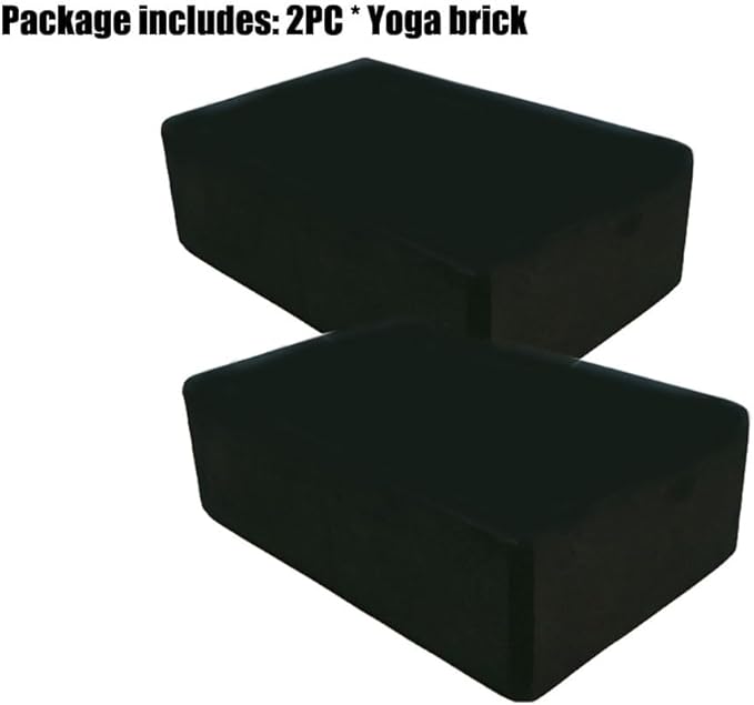 Yoga Blocks 2 Pack, Lightweight Premium EVA Foam Yoga Blocks, Non Slip Supportive Foam Blocks Yoga, Pilates, Stretching and Meditation, Women Men Yogi Yoga Beginners (2pc)