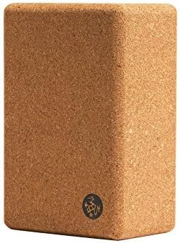 Manduka Yoga Block - Fine-Grain Cork Block, Yoga Equipment, Home Gym Accessory, Pilates Tool, Lightweight for Travel, Extra Firm Workout Accessory with Comfortable Edges