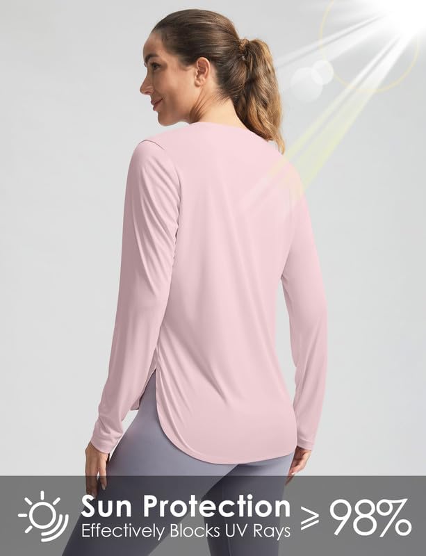 Women's Sun Shirts UPF 50+ Long Sleeve UV Protection Shirt Lightweight Quick Dry Workout Hiking Tops for Women