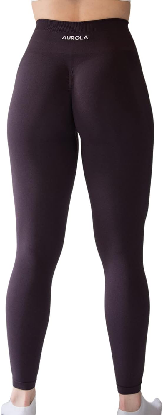 AUROLA Workout Leggings for Women Seamless Scrunch Tights Tummy Control Gym Fitness Girl Sport Active Yoga Pants