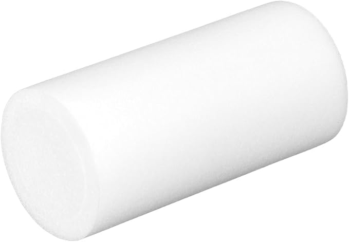 Medium/Firm White PE Foam Roller (12" Full Round)