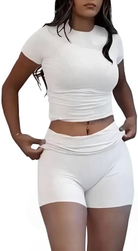Nimsruc Two Piece Lounge Sets For Women short sets