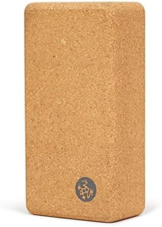 Manduka Yoga Block - Fine-Grain Cork Block, Yoga Equipment, Home Gym Accessory, Pilates Tool, Lightweight for Travel, Extra Firm Workout Accessory with Comfortable Edges