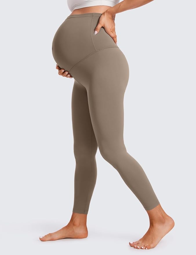 CRZ YOGA Butterluxe Maternity Leggings 25" - Over The Belly Buttery Soft Workout Activewear Yoga Womens Pregnancy Pants