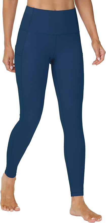 Dragon Fit High Waist Yoga Leggings with 3 Pockets,Tummy Control Workout Running 4 Way Stretch Yoga Pants