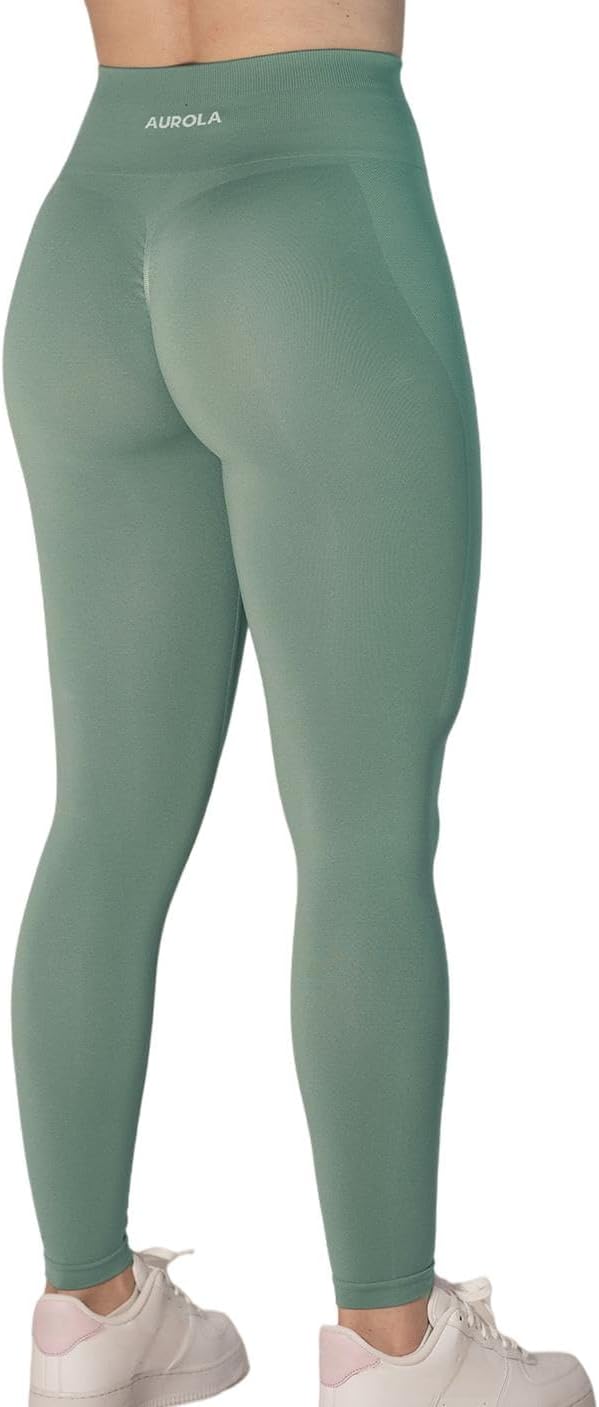 AUROLA Workout Leggings for Women Seamless Scrunch Tights Tummy Control Gym Fitness Girl Sport Active Yoga Pants