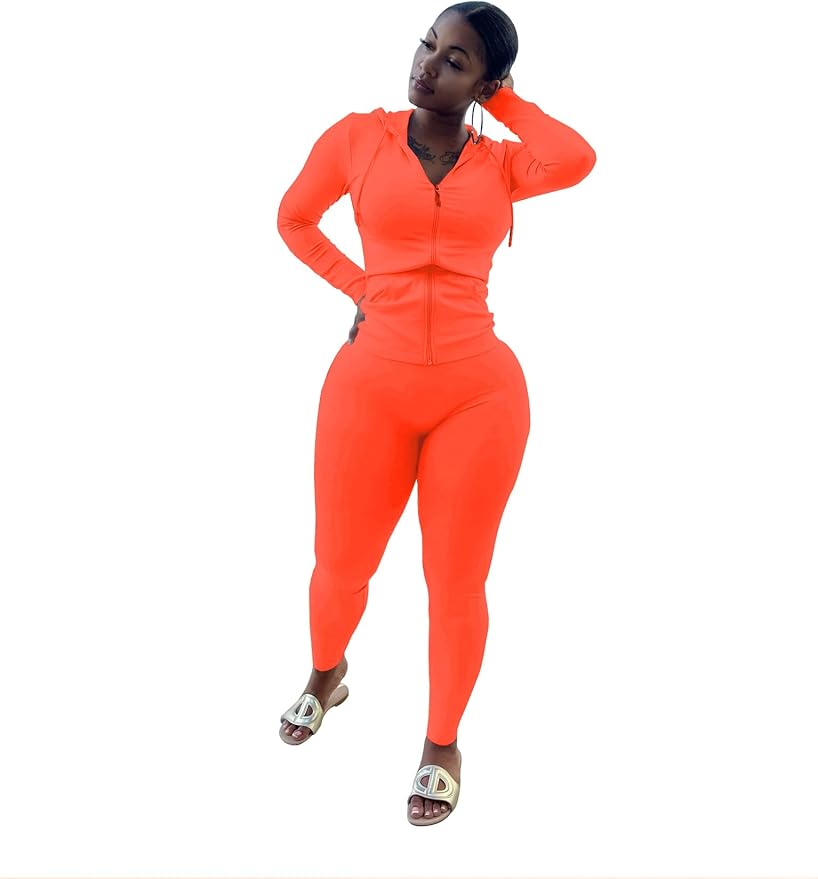 Mrskoala Two Piece Outfits for Women Jogger Sets Workout Sweat Suits Tracksuit Pants Set