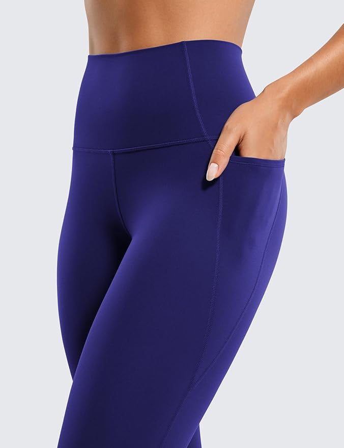 CRZ YOGA Butterluxe Workout Leggings Pockets 25'' - High Waisted Gym Womens Yoga Pants Buttery Soft