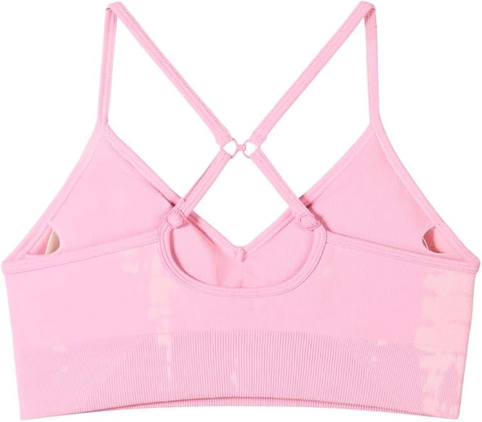 AUROLA Serpent Seamless Sports Bras for Women,Backless Padded Strappy Workout Gym Yoga Crop Tops