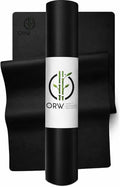 ORW Non Slip Hot Yoga Mat - Grip Surface & Natural Rubber Base, REACH Tested, Home & Studio Practice