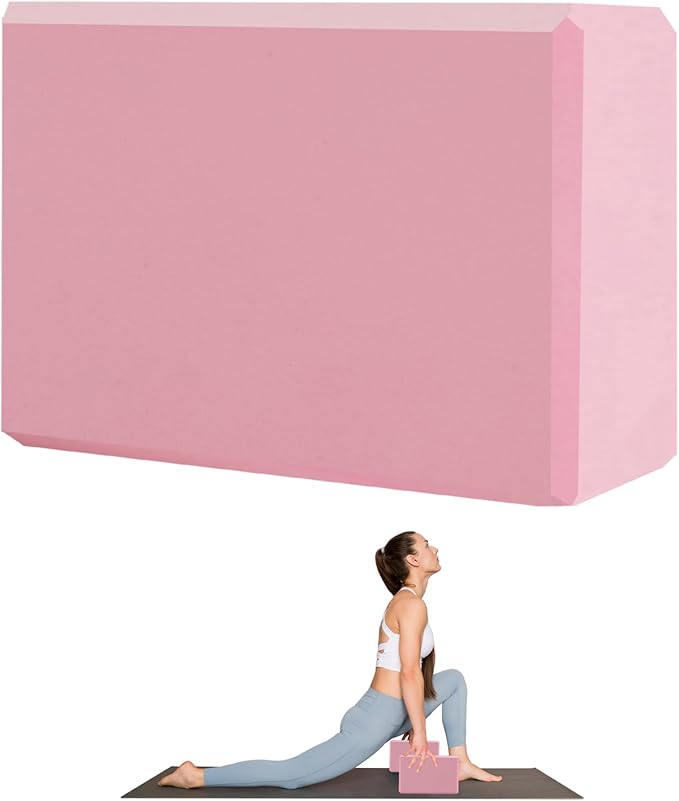 9"x6"x3" Yoga Blocks, Soft Non-Slip Surface Premium Foam Blocks, Supportive, Lightweight, Odor Resistant, Yoga Accessories for Pilates Meditation General Fitness Stretching Toning