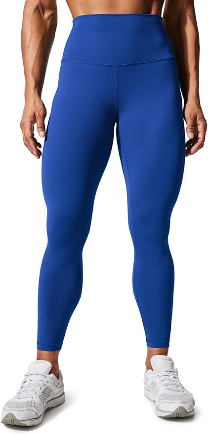 CRZ YOGA Women's Hugged Feeling Compression Leggings 25 Inches - Thick High Waisted Tummy Control Workout Pants Tights