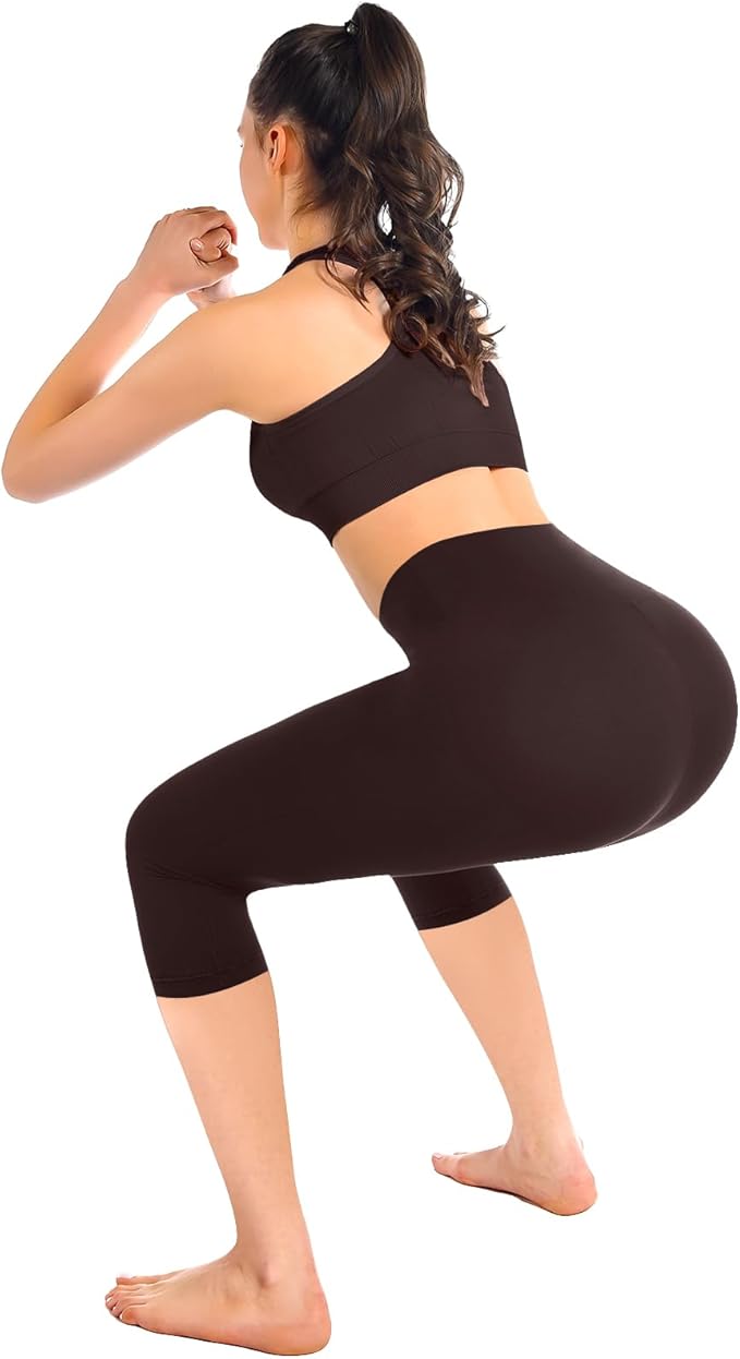 Leafigure High Waisted Leggings for Women- Soft No See-Through Yoga Pants for Gym Workout Running
