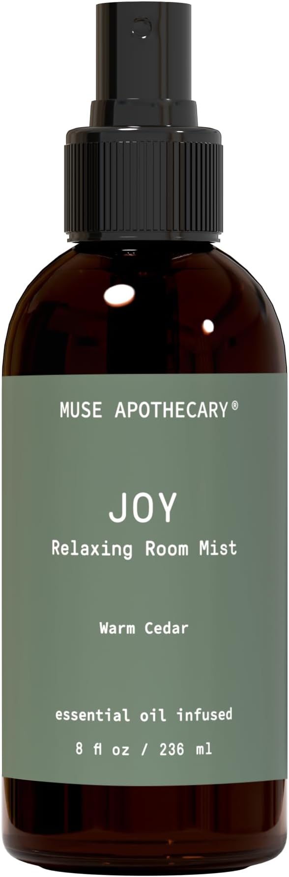 Muse Apothecary Room Ritual - Botanical Collection - Christmas Room Spray, Aromatic and Relaxing Room Mist, Air Freshener Spray, Infused with Natural Aromatherapy Essential Oils - 8 oz, Warm Cedar