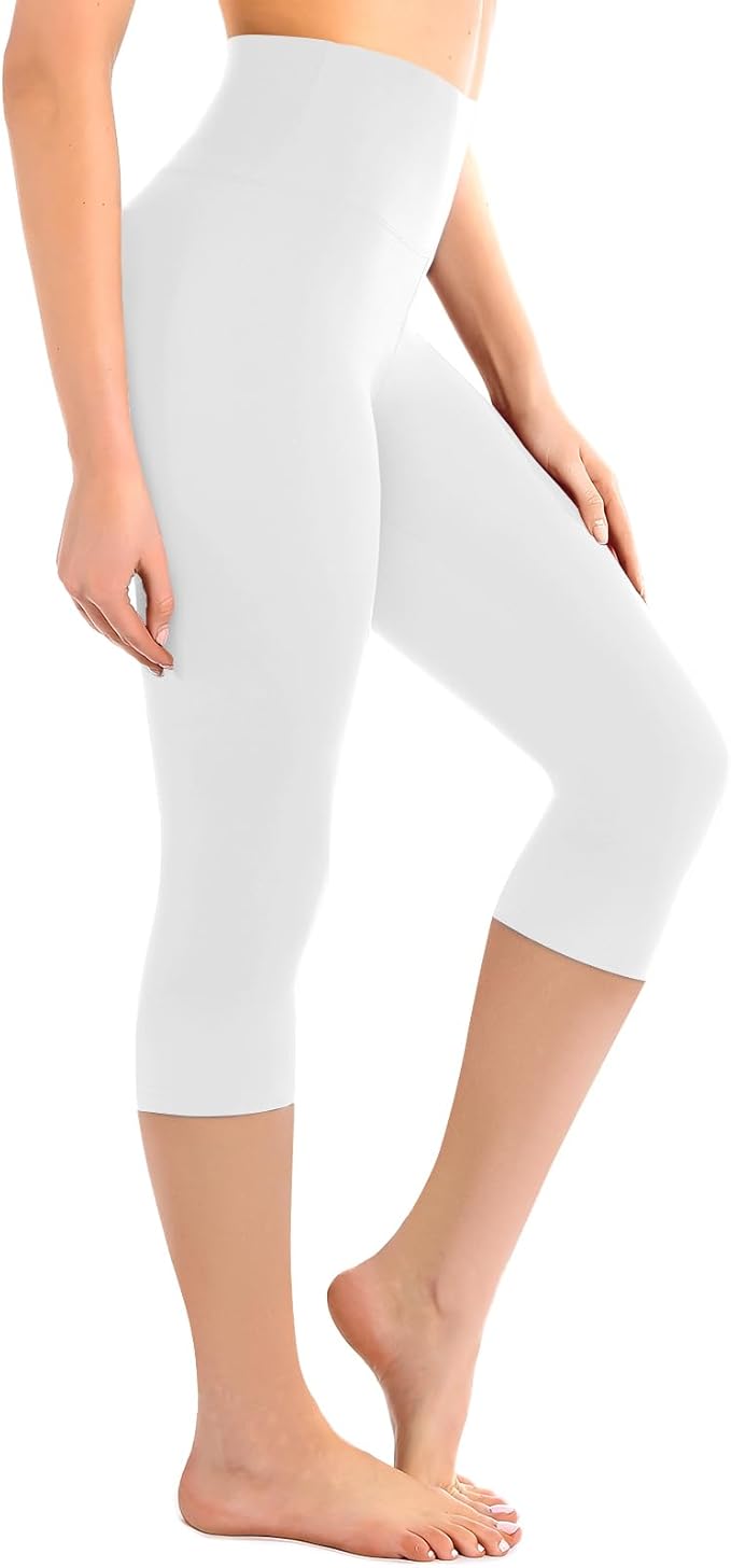 Leafigure High Waisted Leggings for Women- Soft No See-Through Yoga Pants for Gym Workout Running