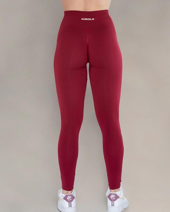 AUROLA Workout Leggings for Women Seamless Scrunch Tights Tummy Control Gym Fitness Girl Sport Active Yoga Pants