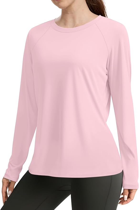WIHOLL Workout Tops for Women Long Sleeve Sun Shirt UPF 50+ UV Protection Running Hiking Clothes Quick Dry Athletic Tops