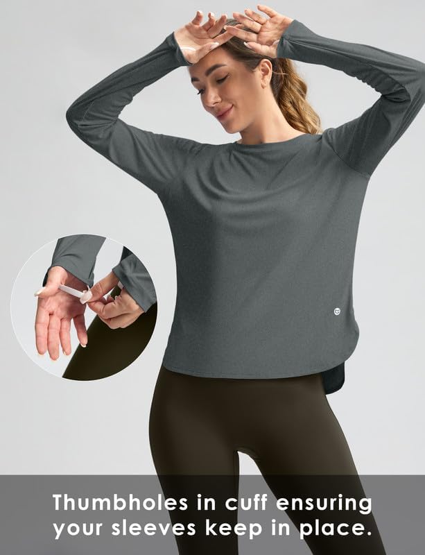 Women's Sun Shirts UPF 50+ Long Sleeve UV Protection Shirt Lightweight Quick Dry Workout Hiking Tops for Women