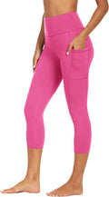 GAYHAY High Waisted Capri Leggings for Women - Soft Slim Yoga Pants for Running Cycling Workout