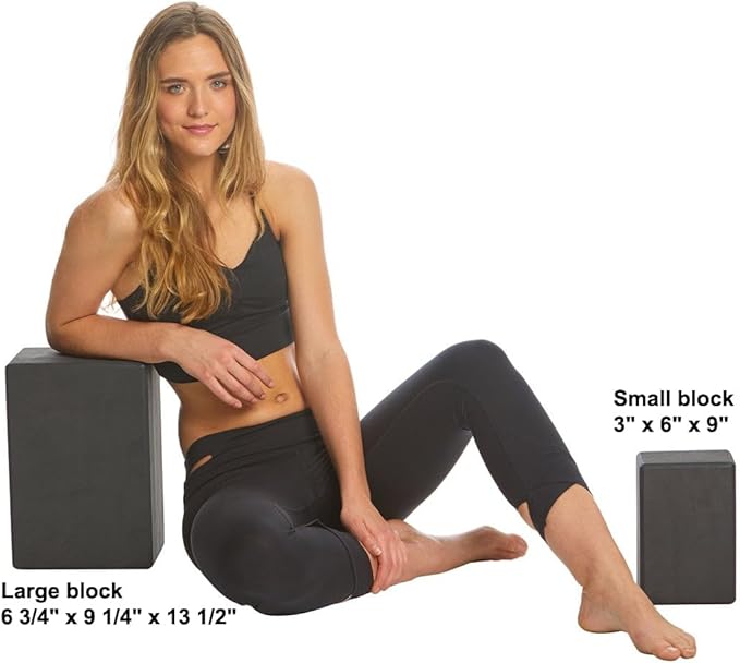 Everyday Yoga Premium Foam Block - Non-Slip High-Density Yoga Block for Balance, Stability & Stretching, EVA Foam Support, Multi Colors (Single Block)