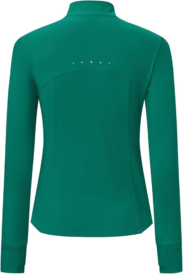 BGOWATU Women's Workout Athletic Jacket Full Zip Running Jackets Gym Yoga Track Tops with Pockets Thumb Hole