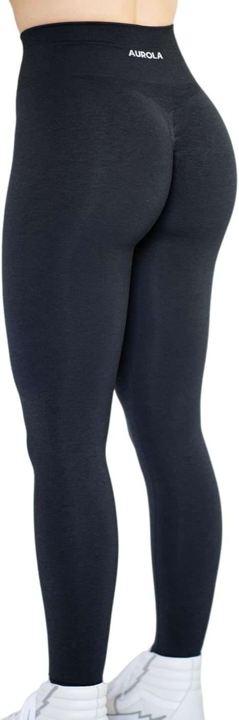 AUROLA Workout Leggings for Women Seamless Scrunch Tights Tummy Control Gym Fitness Girl Sport Active Yoga Pants