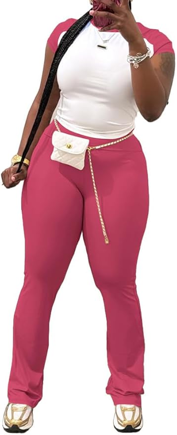 Nimsruc 2 Piece Outfits for Women Casual Sweat Sets