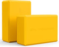 Trideer Yoga Blocks 2 Pack, Soft Non-Slip Foam Blocks with Beveled Edges for Alignment and Stretching in Yoga, Pilates, and Dance - Supportive, Lightweight, Odor Resistant, Latex-Free