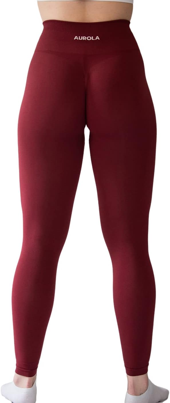 AUROLA Workout Leggings for Women Seamless Scrunch Tights Tummy Control Gym Fitness Girl Sport Active Yoga Pants