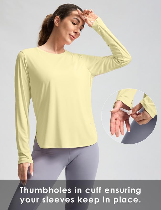 Women's Sun Shirts UPF 50+ Long Sleeve UV Protection Shirt Lightweight Quick Dry Workout Hiking Tops for Women