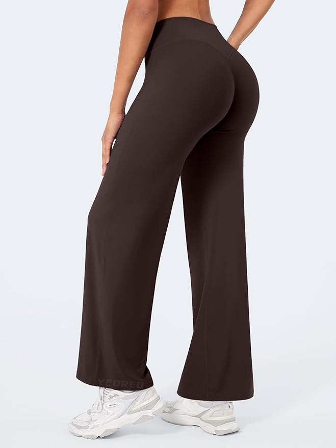YEOREO Workout Leggings Womens No Front Seam Straight Leggings 29"/ 31.5"/ 33"/ 35" High Waist Buttery Eddiy Gym Yoga Pants